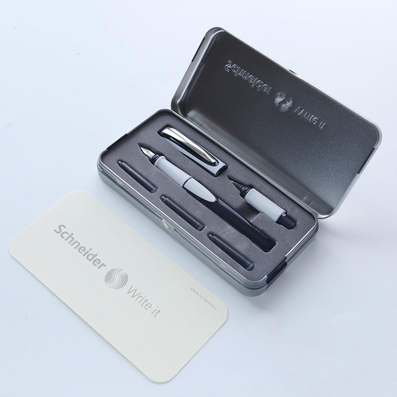 

Schneider Fountain Pen Annual Office Gift Student Writing Practice Gift Box Stationery Resin Pen For Business Writing 0.5mm світло-сірого кольору