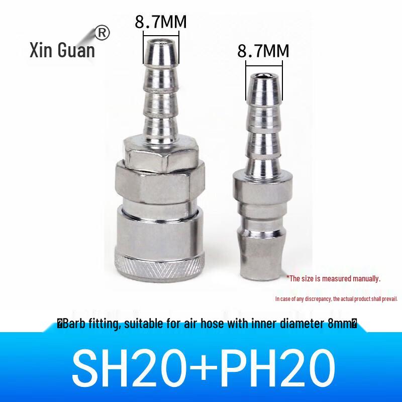 Xinguanofficial C-Type Quick-Connect Air Hose Fitting Set