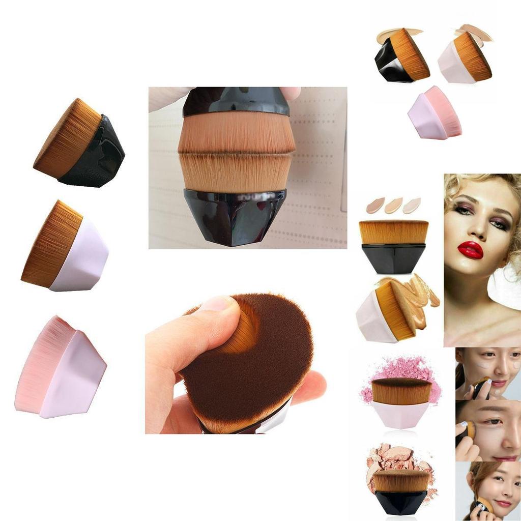 Flawless Wand Foundation Brush With High Density Fine Fiber For Seamless Makeup Application