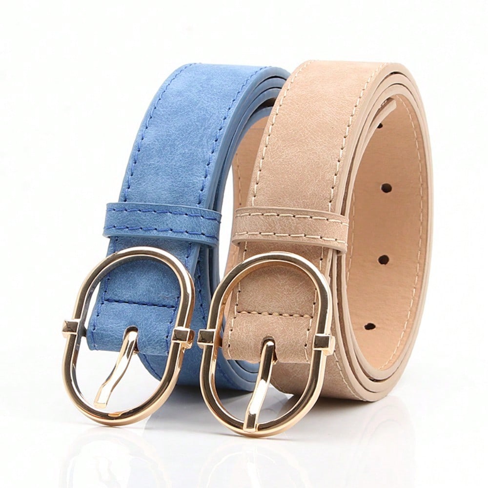 Women's Belt Pin Buckle Soft and Comfortable Jeans Belt Girls Clothing Belt