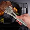 BBQ Tongs Stainless Steel Kitchen Tongs Heat Resistant Non-Slip Grip Metal Pliers for Grilling Rust-Proof Barbecue Clamps for Picnic Camping Cooking