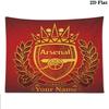Arsenal F Custom Name Wall Tapestry Aesthetic Wall Hanging Printed Fabric Blanket Decorative Tapestries for Bedroom Living Room Home Decor