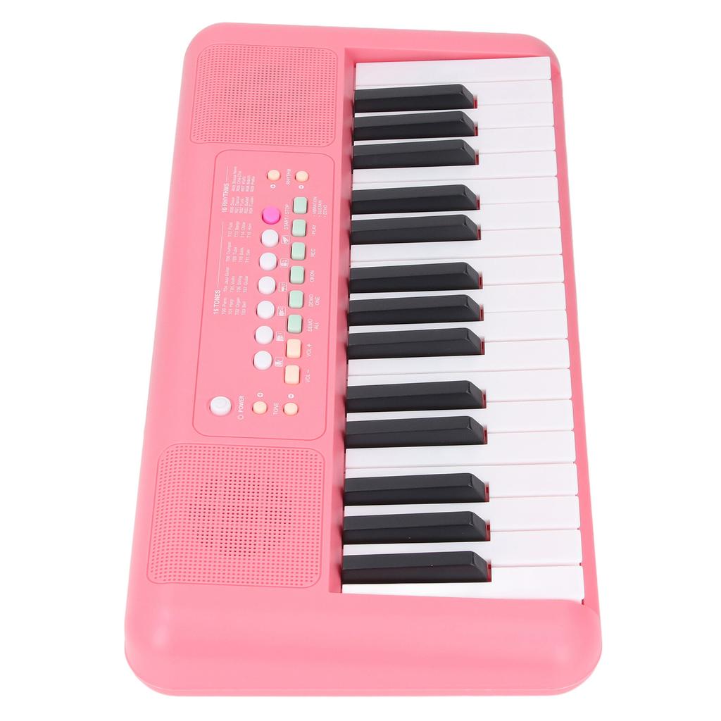 32 Keys Electronic Multifunctional Keyboard 16 Tones and 10 Rhythms 10 Demos Portable Keyboard