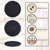 3/6 Pçs Silicone Bebida Coaster E Suporte Resistente Ao Calor Bandeja De Copo Esteira De Secagem Proteção Superior Da Mesa Antid