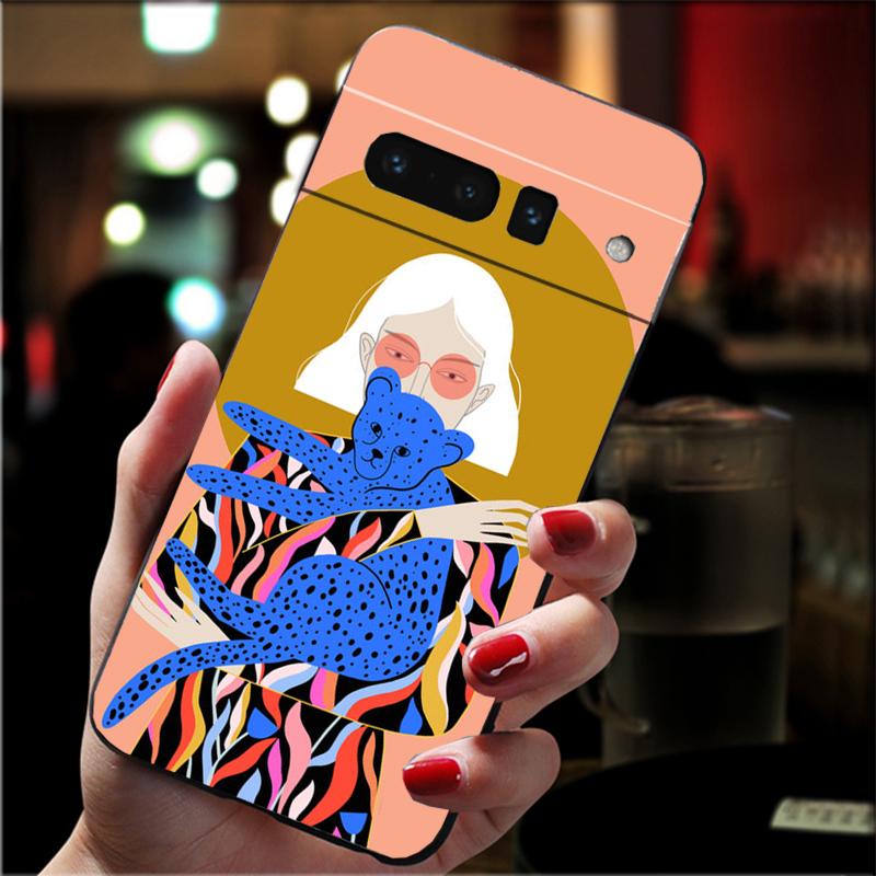 

Women Flowers Japan illustration Phone Case For Google Pixel 10 Pro 9 Pro XL 9A 8 7 6 Pro Pixel 8A 7A 6A Pixel 8 7 6 5 Google Pixel 5