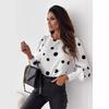2023 Women's Autumn Polka Dot Long Sleeve Round Neck Blouse