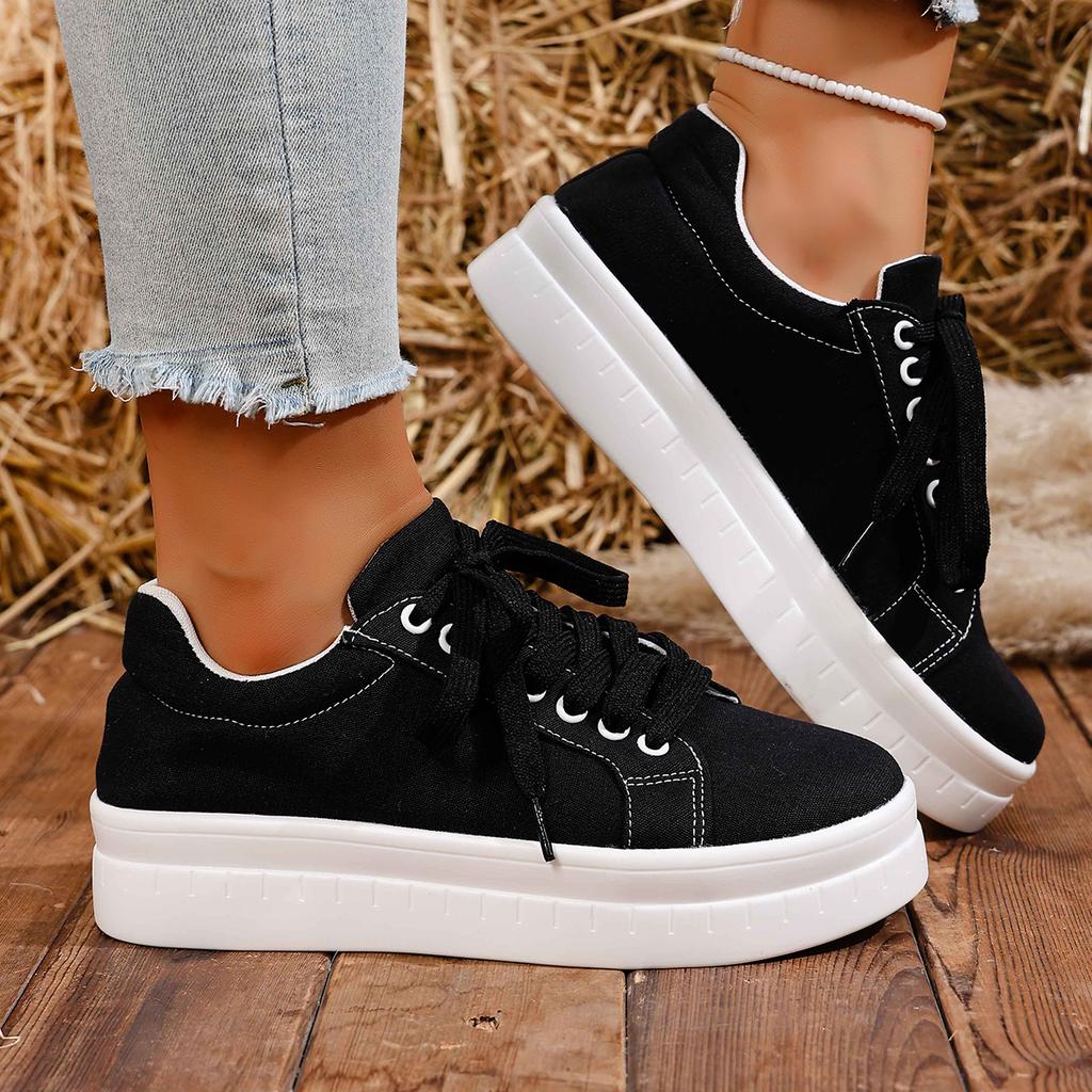 Women Sneakers 2025 New Fashion Casual Shoes Femme Summer Designer Sneakers Women Lace Up Platform Tennis Sport Shoes Female
