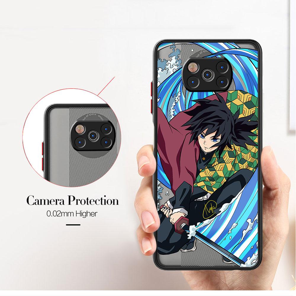 Anime  Demon Slayer Case For Xiaomi Mi Poco X3 NFC M3 11 10 12 9T 11T 10T Pro Note 10 Lite Matte Hard Phone Covers