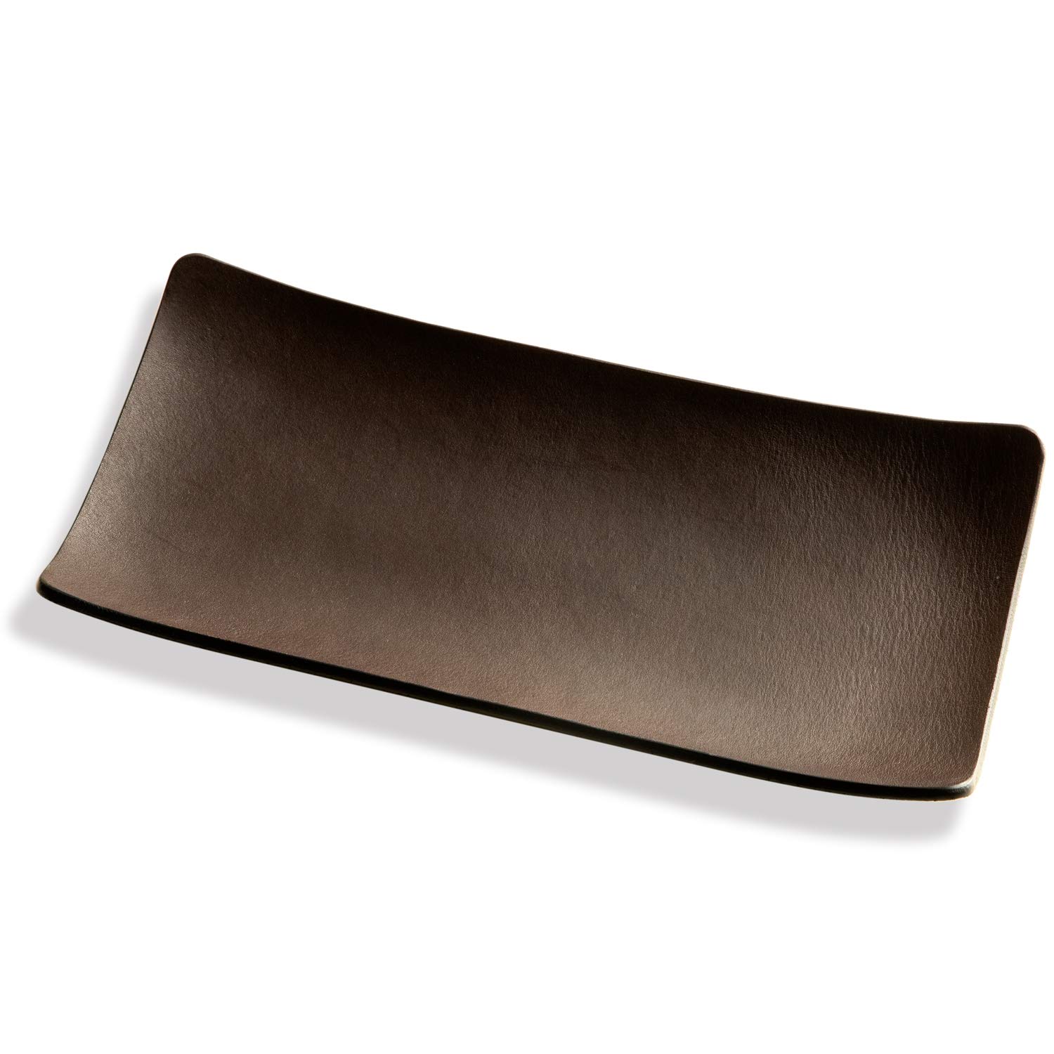 

CODEL atelier CODEL Leather Tray - A small accessory tray featuring artistic curves crafted from a single piece of leather by skilled artisans. Large