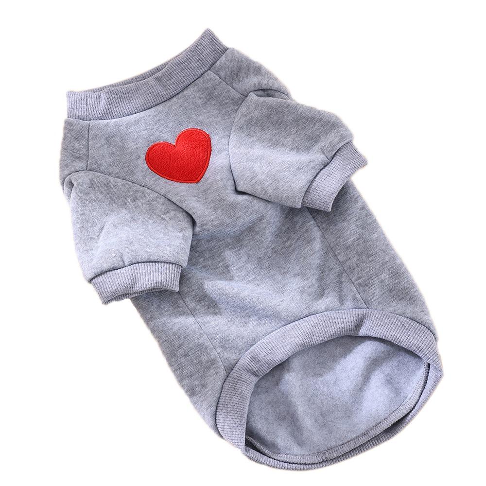 Thickened Warm Dog Hoodie Polyester Pet Sweater Vest Cat Dog Pullover  Taddy Yorkshire