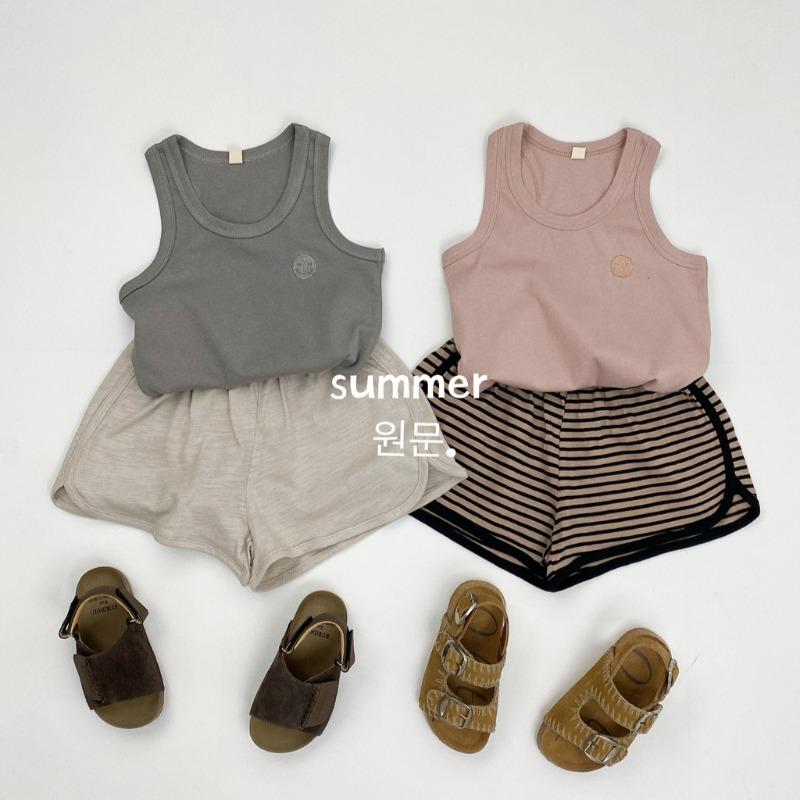 Kids Summer Thin Round Neck Cotton Sleeveless Tank Top For Toddler Boys And Girls