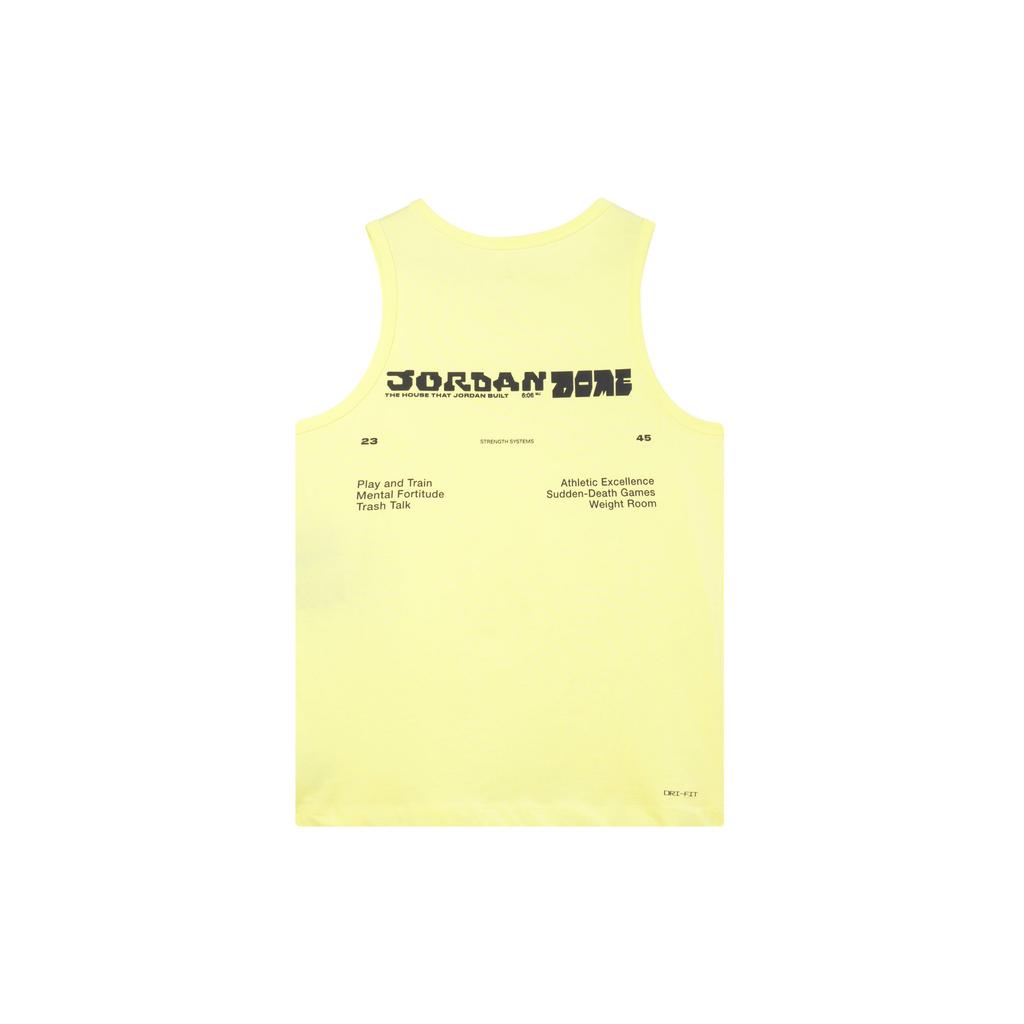 Jordan Sports Letter Print Casual Tank Top Men Tops Light-Lemon-Yellow DX9606-706
