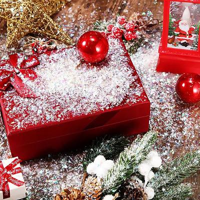 250g Kunstschnee Pulver Frozen Party Schneekönigin Weihnachtsfeier Dekoration Flauschige Schneeflocken Winterdekoration