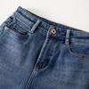RAIN.CUN Women's High-Waist Flared Velvet-Lined Jeans
