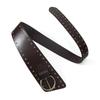 Women European American Punk Retro Heavy Industry Wide Belt Metal Rivet Personalized Belt Fashion Trend Suede Waist Belt
