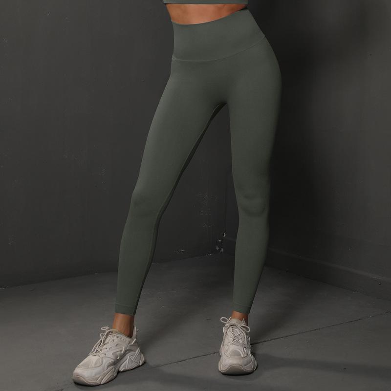 Cross-border Seamless Yoga Training Suit: Breathable, Comfortable, Tight Fit Leggings for Running & Fitness