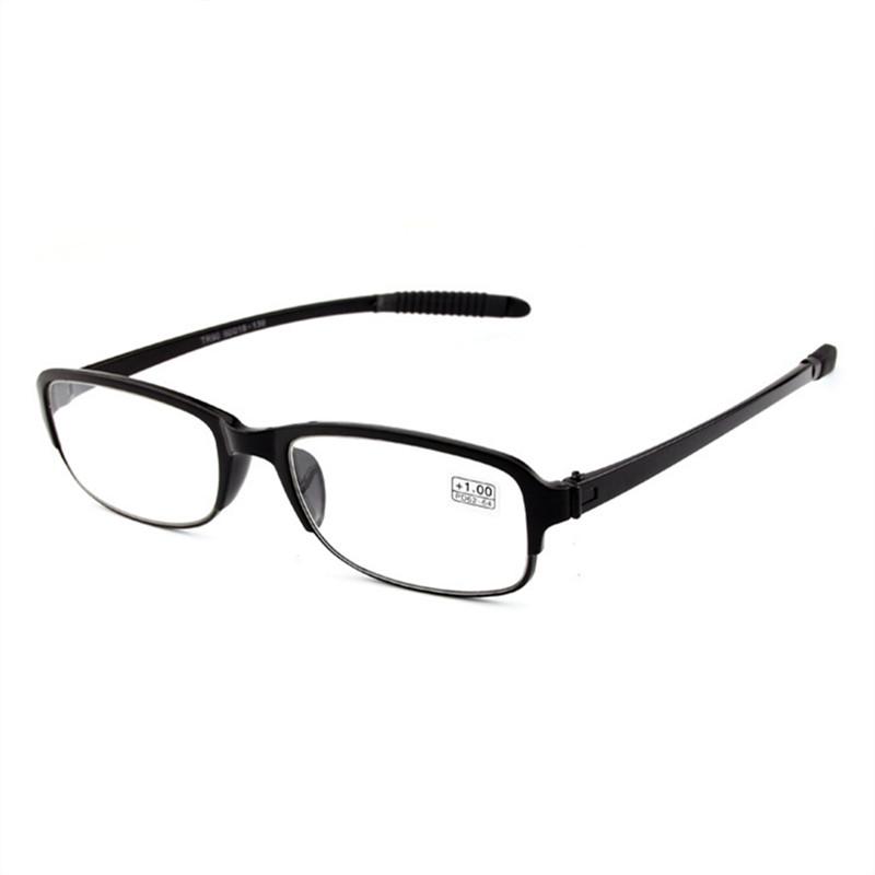 

+1.0 До +4.0 Модные очки для чтения Квадратная черная оправа Унисекс Сверхлегкие очки для пресбиопии Женские Мужские +4.0