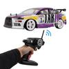 1:10 2.4G 4WD High Power LED Light Drift Racing Car Stunt Driving RC Electric Toy for KidDual