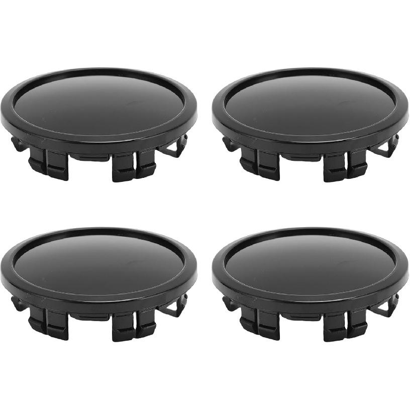 4PCS Car Wheel Center Hub Caps, 75mm OD 65mm ID Center Wheel Cap, Car Tire Hub Center Caps Covers for Vehicles Modified Dust Protection Cover (Black) чёрный