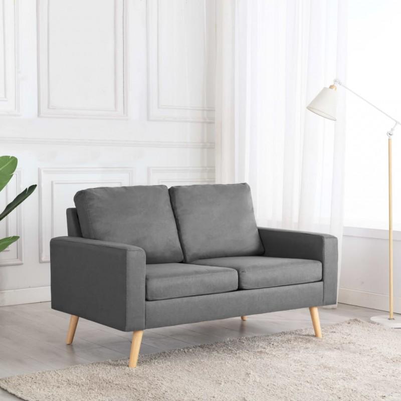 Day and Night - Day and Night 2-seater Sofa In Light Gray Fabric