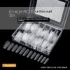 240Pcs False Nail Tips Soft Gel Fingertip Semi-Matte Capsules Almond Teardrop T-Shape Full Cover Artificial Fake Nails Extension