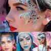 1 Bottle Mermaid Sequin Body Glitters Gel Long-Lasting Shine for Carnival Parties Festival and Stage Performance Great for Girls