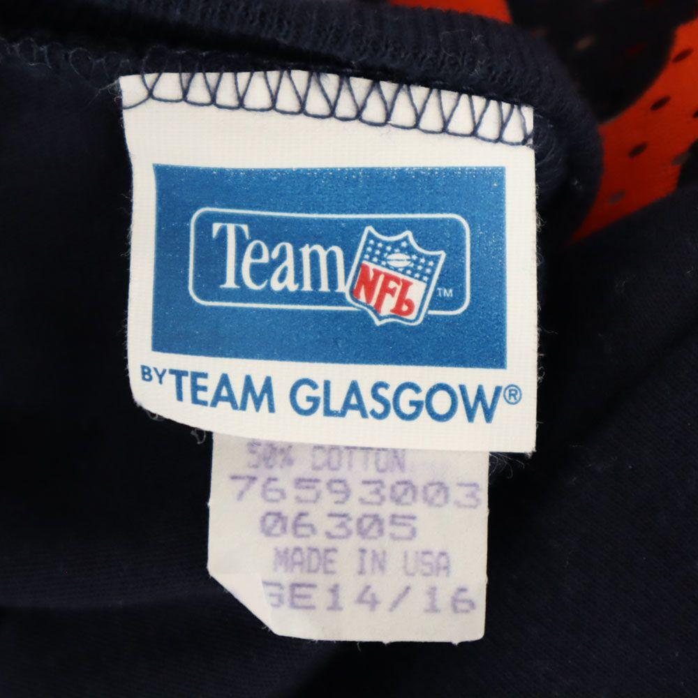 OLD 90s Made In USA Football T-shirt Short Sleeve Mesh V-neck T-shirt Kid's Used