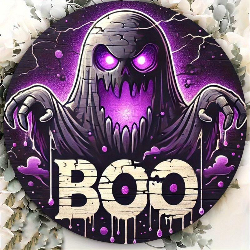 2D Flat Hanging Decorative Metal Sign Hand Painted Art