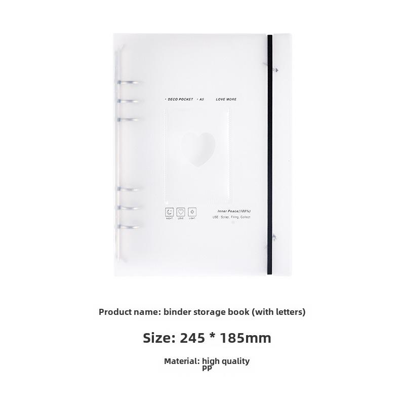 

Вдохновленный альбом для карточек Polaroid Star Idol с прозрачными внутренними страницами и наклейками