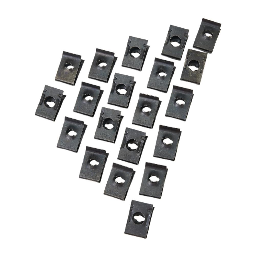 Panel Clips Trim Trucks U-Type 17mmx10.5mm 20 Pcs Fastener