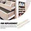 1 Pair Drawer Slide Portable Removable Smooth Anti-corrosive Nylon Roller Replacement Wardrobe Track Rail Slides