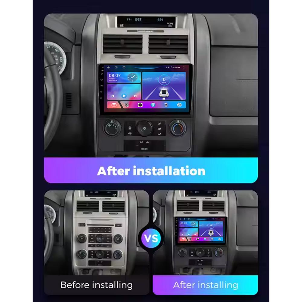 Toyousonic Car Video Player for Ford Escape 2007-2012 GPS Navigation Built-in Dsp Carplay Autoradio Android Head Unit
