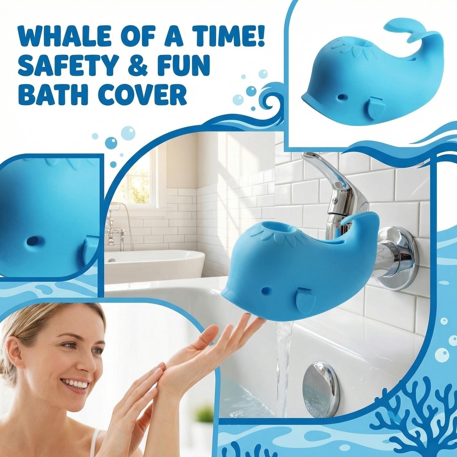 Silicone Faucet Protective Cover Bathtub Faucet Cover One Size синий