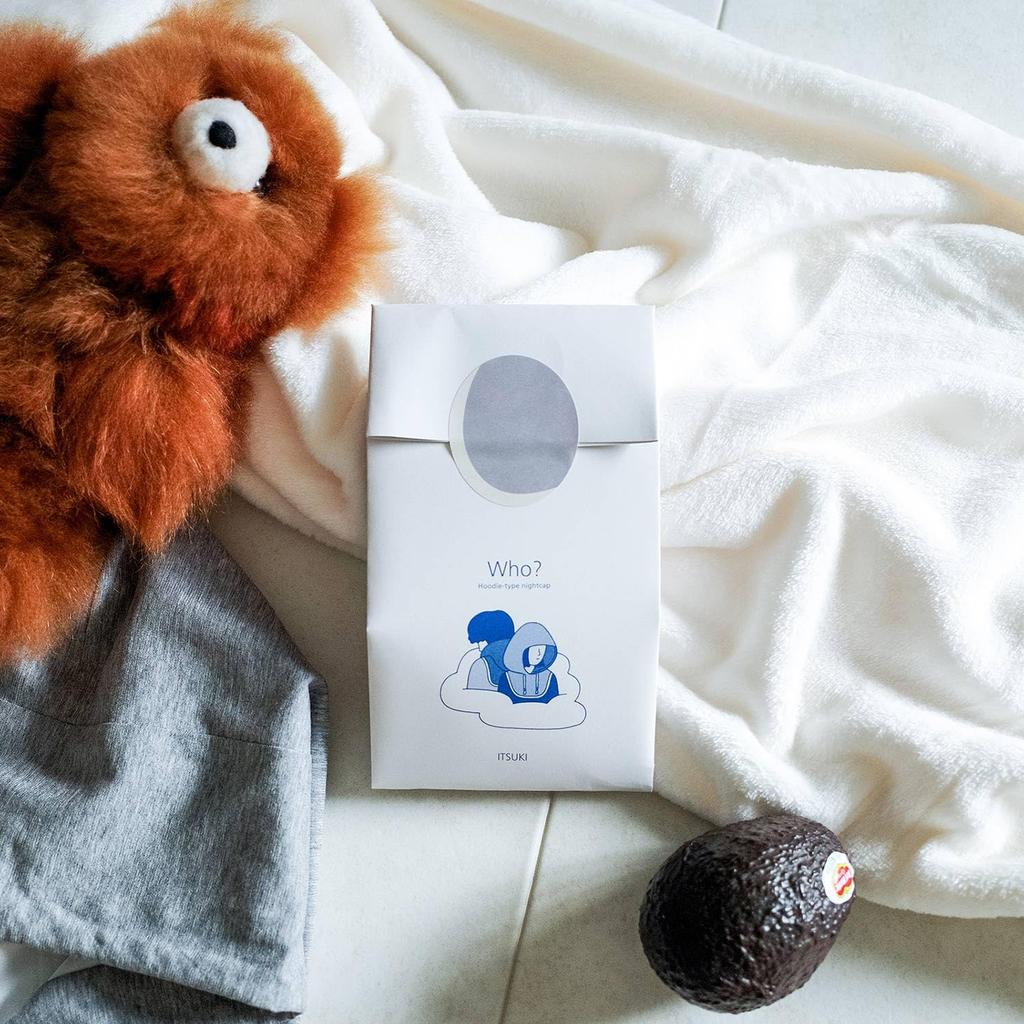 Night Cap Silk Long Hair Men Women Children Cotton Gray [ITSUKI] Who?