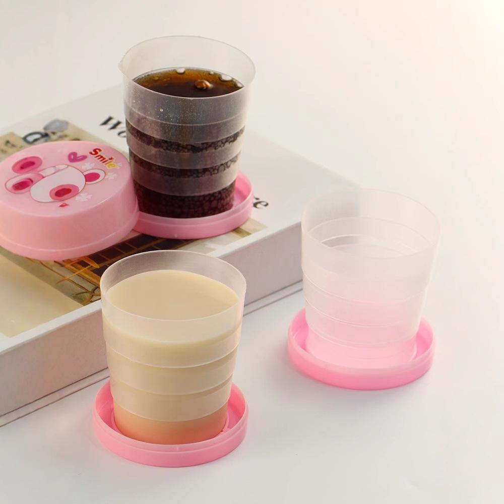 Travel portable folding water cup, retractable cup, high-temperature resistant retractable cup, good item, foldable mouthwash cup