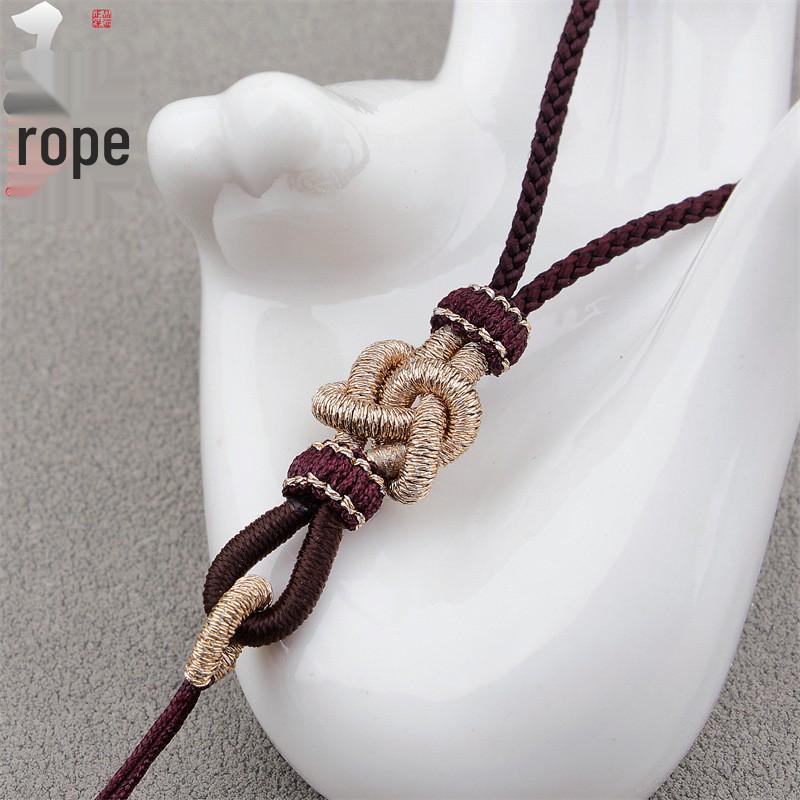 Minimalist Unisex Jadeite Agate Pendant Lanyard