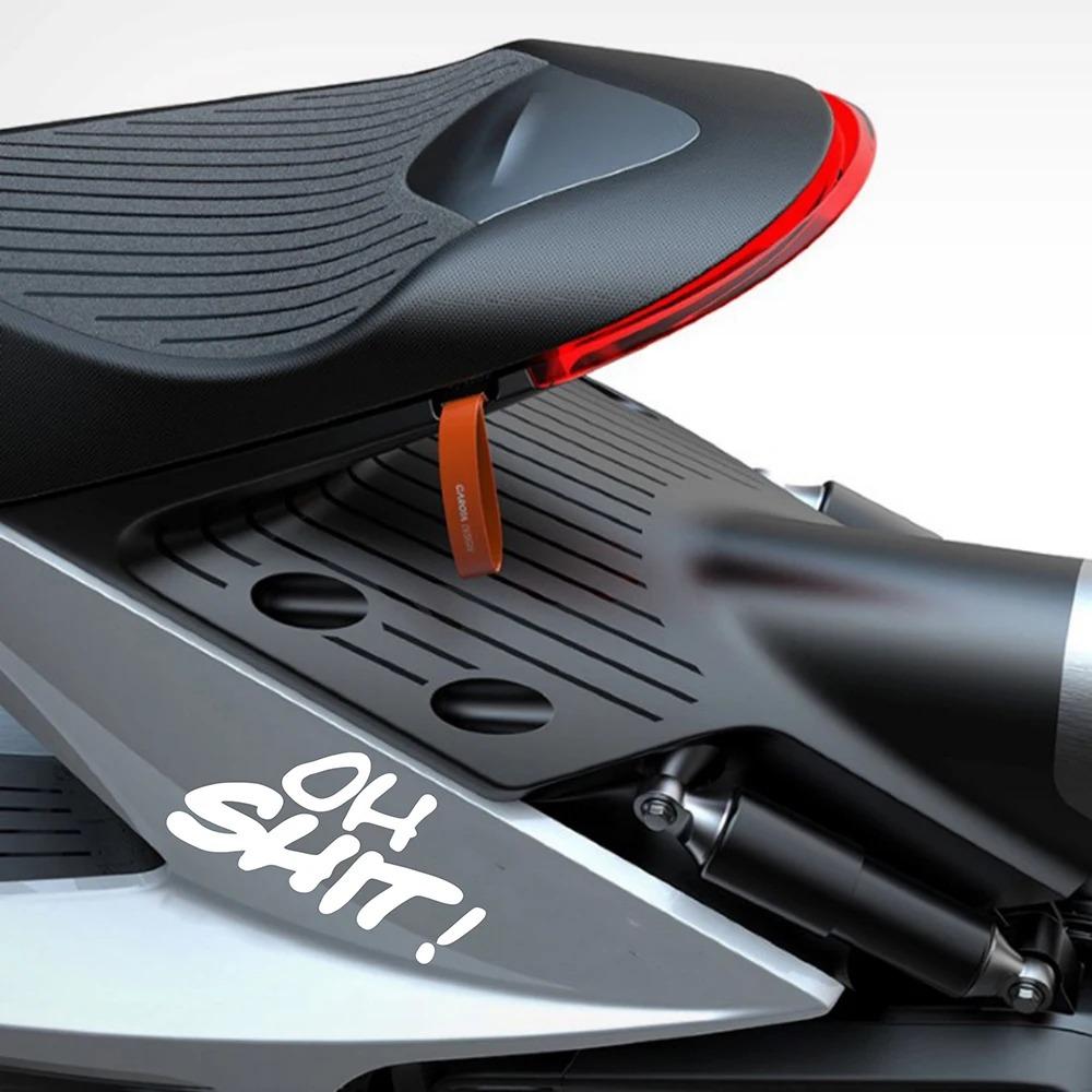 Funny Letters OH SHIT Motorcycle Stickers Waterproof for Motorbike Fuel Tank Helmet Fairing Electric Scooter Vinyl Decals