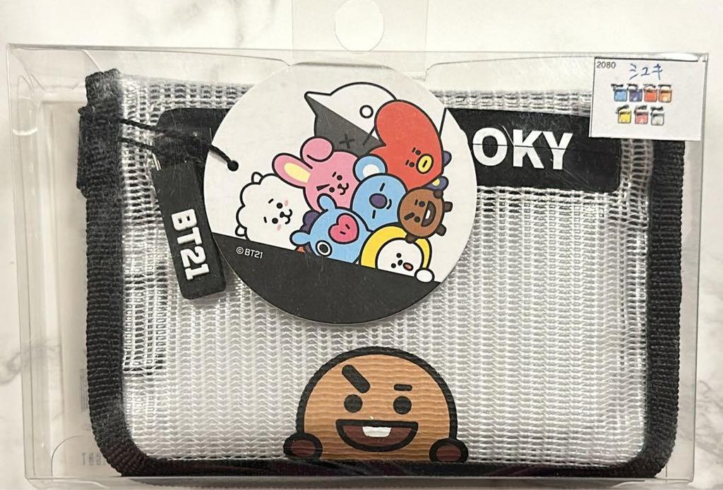 [USED] BT21 Suki Drawstring Pouch with Signature Design SUGA