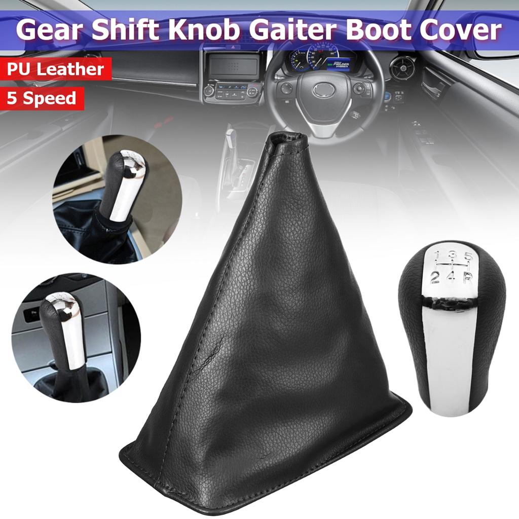 Gear Shift Knob Kit 5 Speed Gear Shift Knob Gearstick Gaiter Boot with a Gaiter Cover for Toyota Corolla 1998-2009 Gear Shift Knob Kit 5 Speed Gear Shift Knob Gearstick Gaiter Boot with a Gaiter Cover for Toyota Corolla 1998-2009