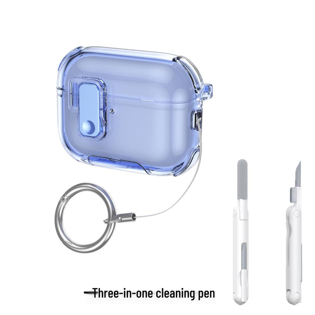 Custodia protettiva per auricolari Bluetooth AirPods Pro 3/2 & 4 con coperchio ad apertura automatica