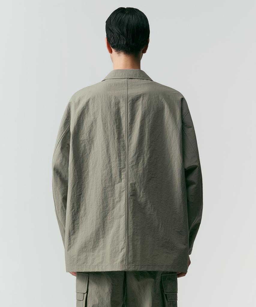 Musinsa Standard [City Leisure] Loose Fit Utility Blazer [Light Khaki Grey]