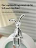 3D Electroplated Long-Eared Rabbit Ornament - Cute Cross-Border Light Luxury Decor