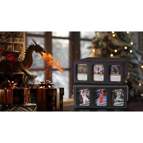 Deck Case, Trading Card Case, Card Storage Box, Holds 2300+ Trading Cards, Features Window, Dividers, and Card Stoppers, Compatible with Yu-Gi-Oh!, Po