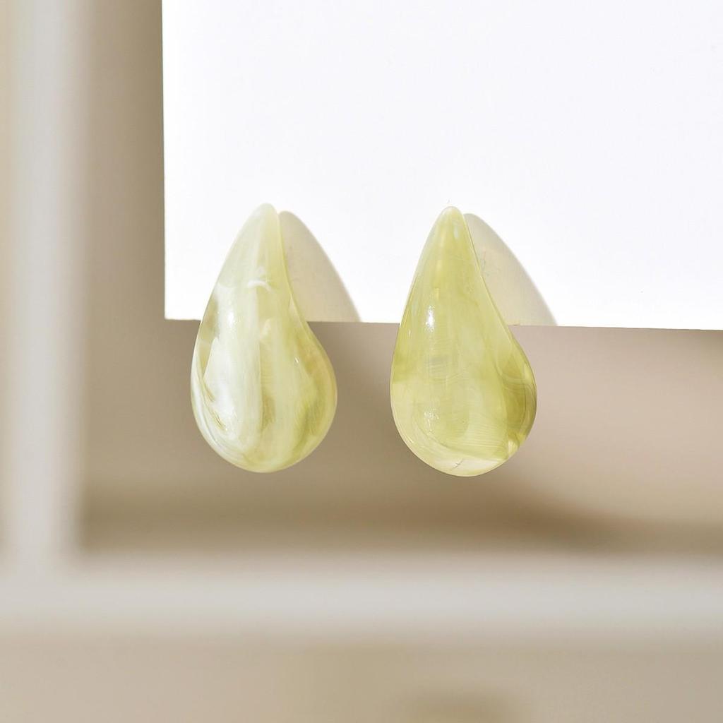 Plump Water Drop Acrylic Dangle Earrings - Simple & Fashionable Jewelry for Women