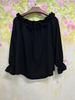 Elegant Casual One-Shoulder Ruffle Sleeve Women's Long-Sleeve Top