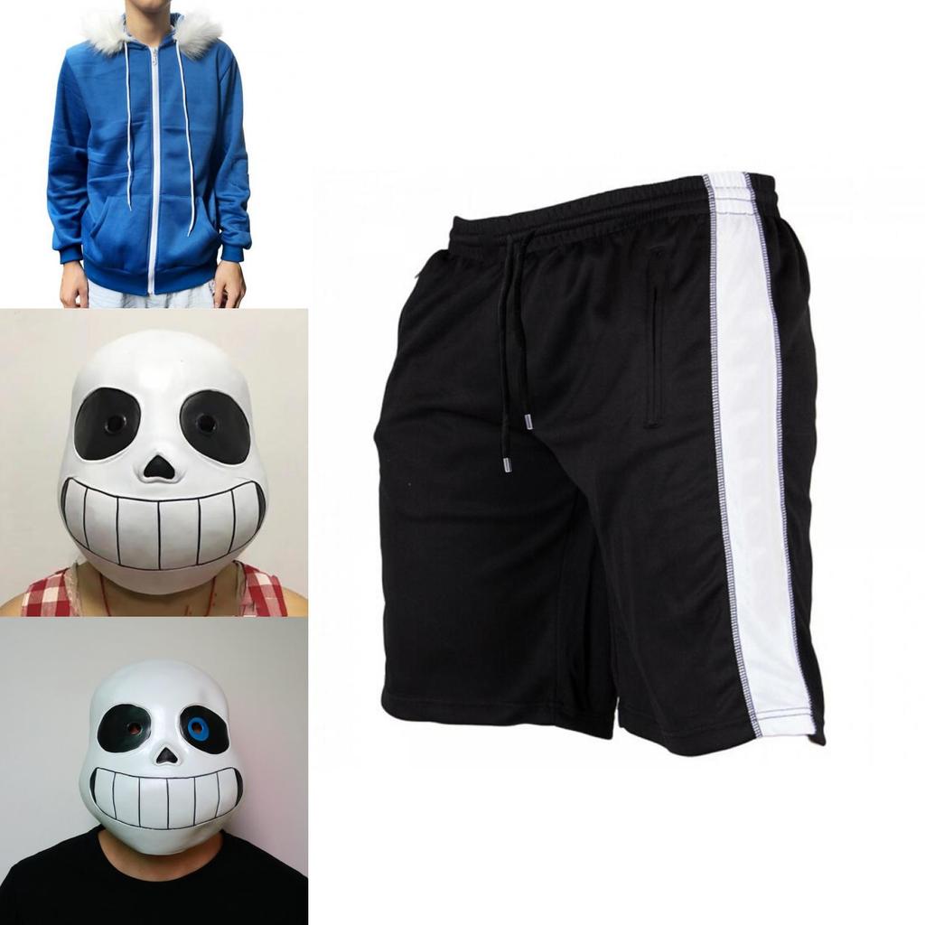 Classic Game Undertale Sans Cosplay Costume Hoodie With Comfortable Shorts And Gloves