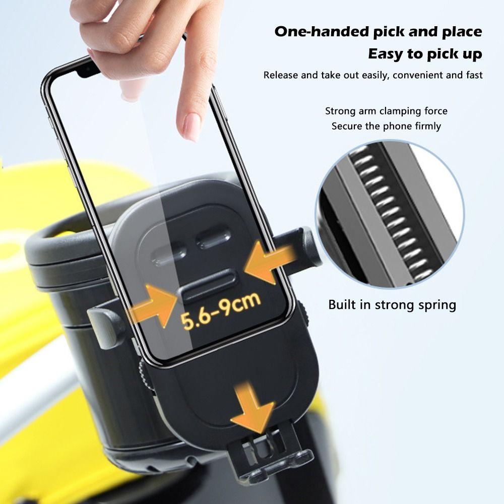 360° Rotation Cup Holder Non Slip Phone Holder Durable Baby Stroller Cup Holder Bicycle