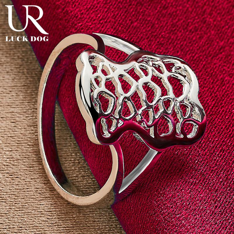 925 Sterling Silver Fashionable Pattern Ring Fashionable Wedding Jewelry