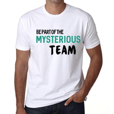 Men’s Vintage Tee Shirt Graphic T Shirt Be Part of The Mysterious Team White