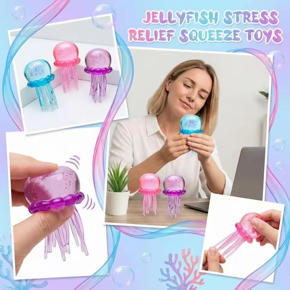 Fashion 1Pcs Needoh Octopus & Jellyfish Squishy Cute Relaxing Squeeze Sensory Calming Toy Soft Jelly Sensory Stress Relief Toys